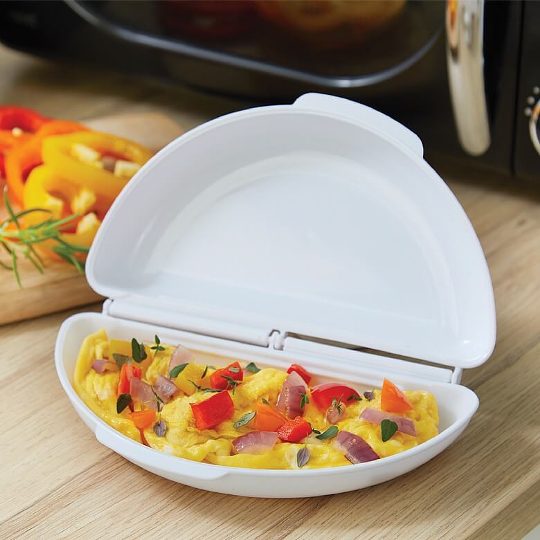 Pack of 2 Microwave Omelette Pan Cookware Coopers Of Stortford