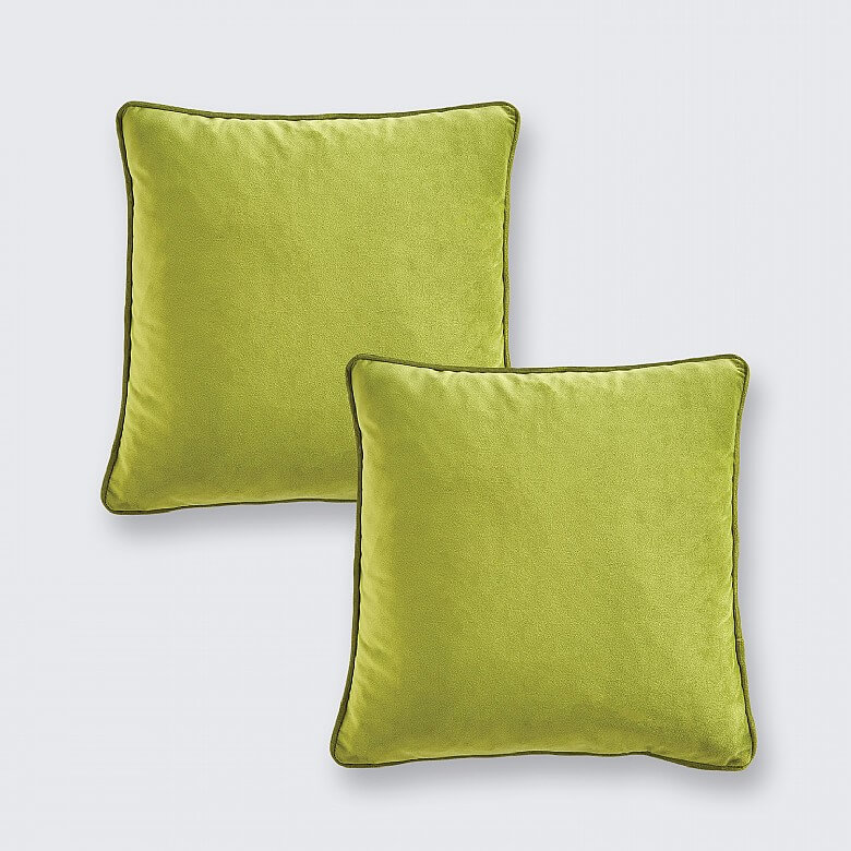 Plain green hotsell cushions