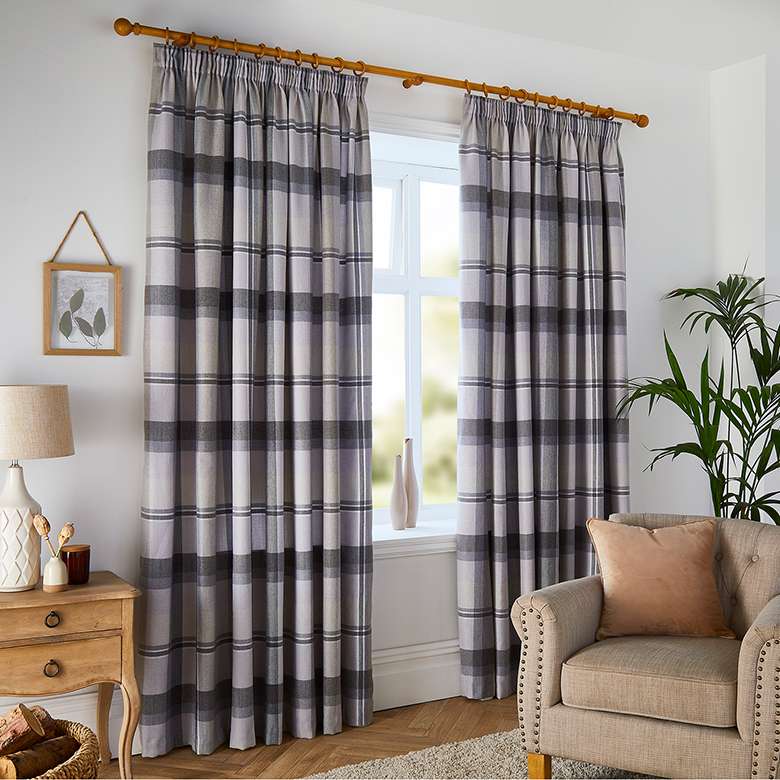 Lined Velour Curtains - Bottle Green