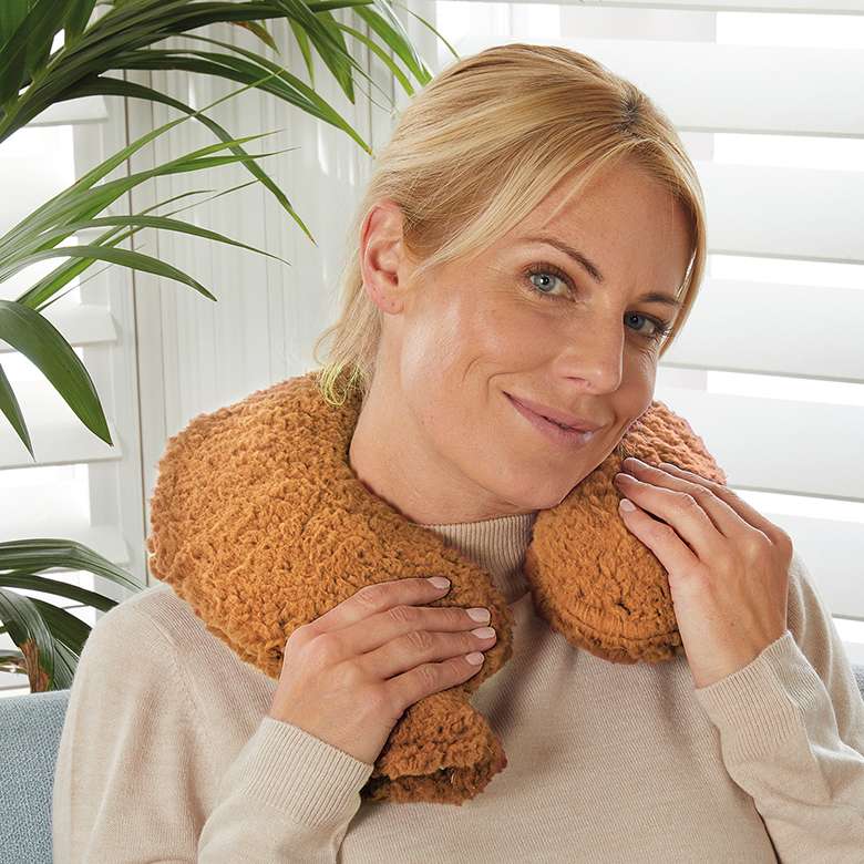 Teddy Fleece Neck Hot Water Bottle Brown Coopers Of Stortford