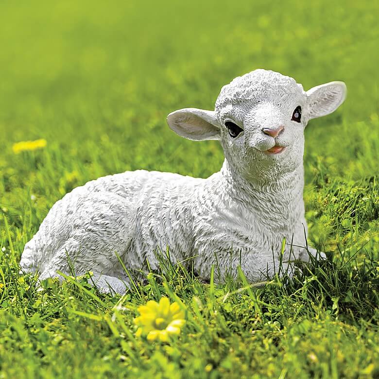 Sheep ornaments for the on sale garden