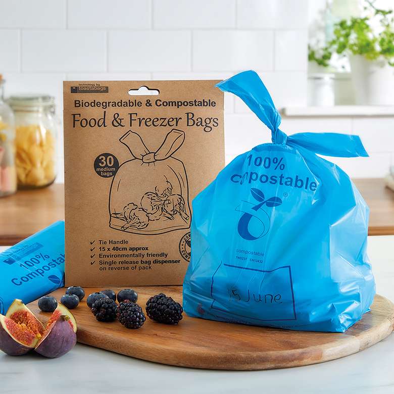 Biobag Compostable 6 litre Food and Freezer Bags (20 bags)