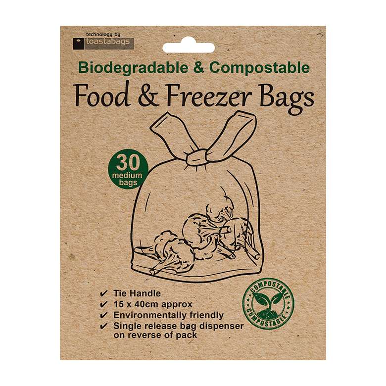 Extra Thick Transparent Fully Biodegradable Pouch with Zip Lock