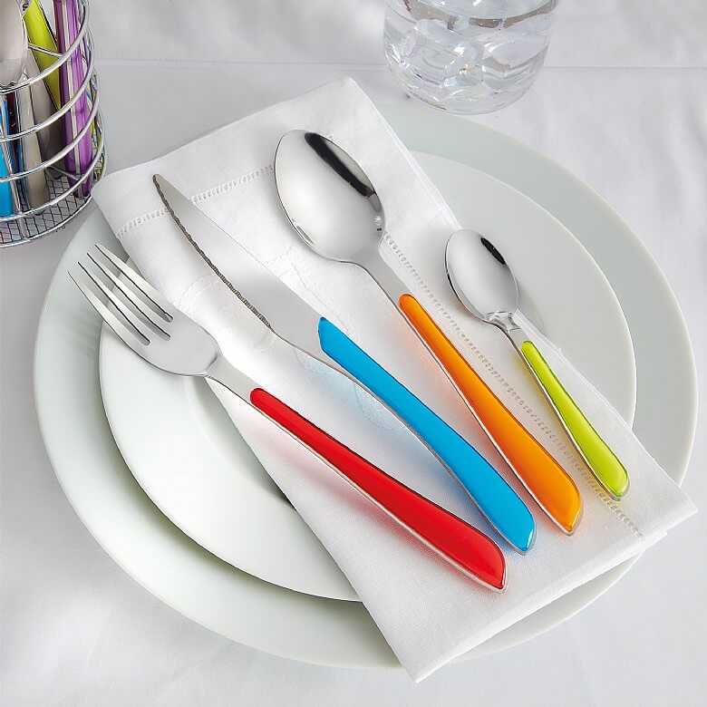 10 Pack Toddler Utensils, Stainless Steel Rainbow Silverware Set for Kids,  Ch