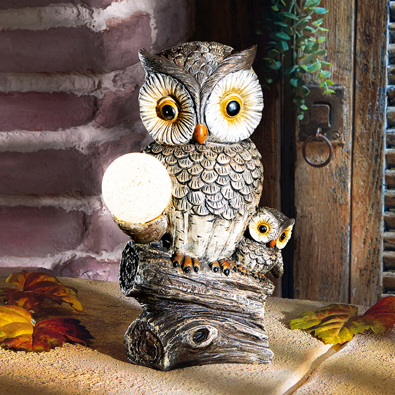 Solar Mum Baby Owls