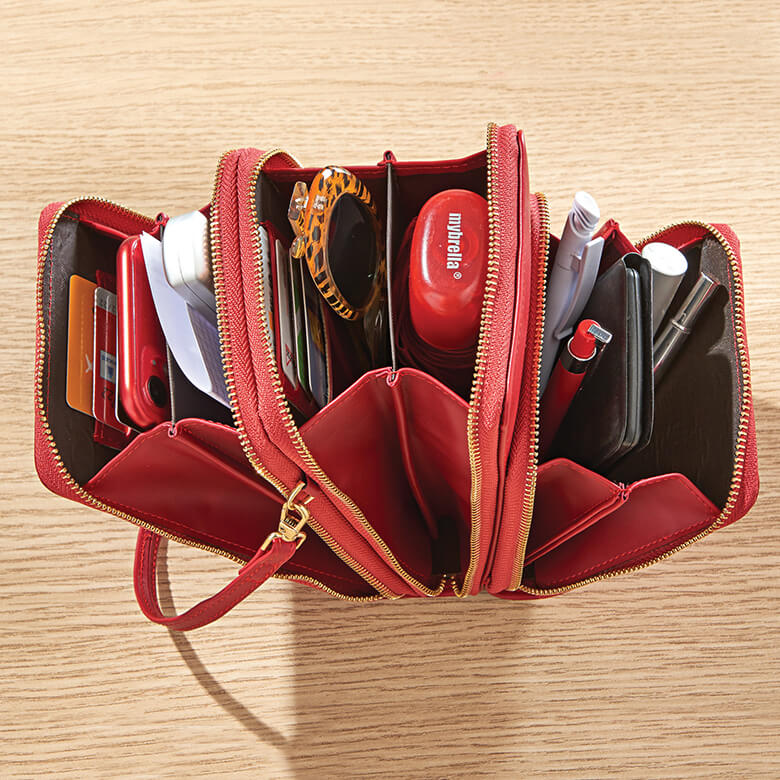 Compact Cross-Body Bag Red