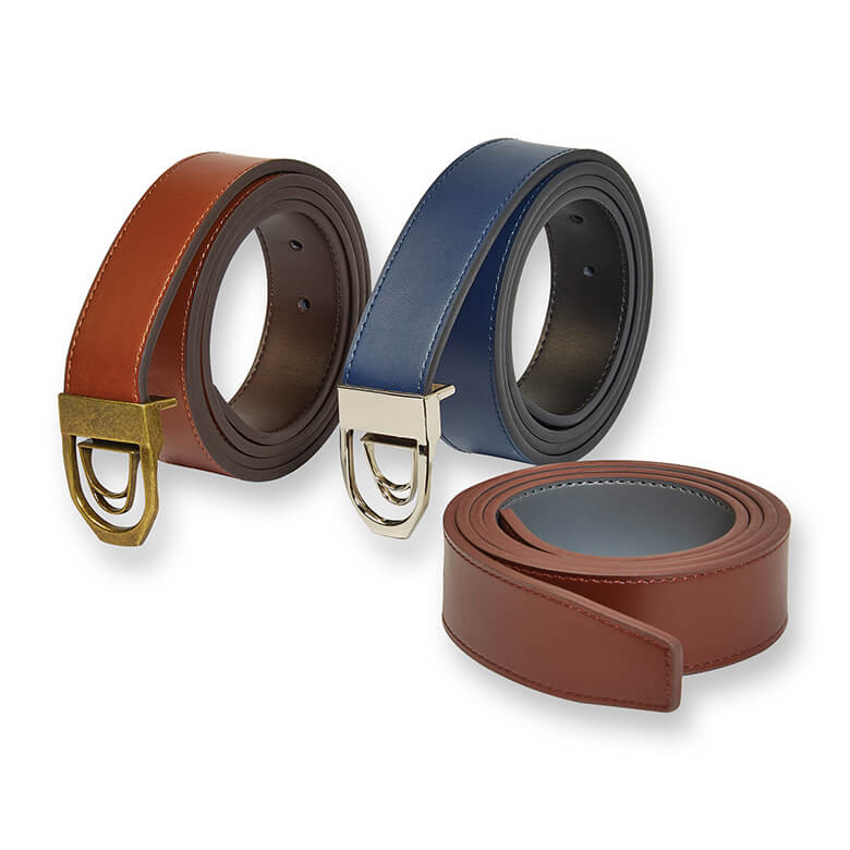 Reversible Round Buckle Belt