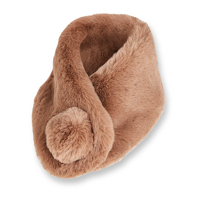 Faux Fur Bobble Scarf Coopers Of Stortford
