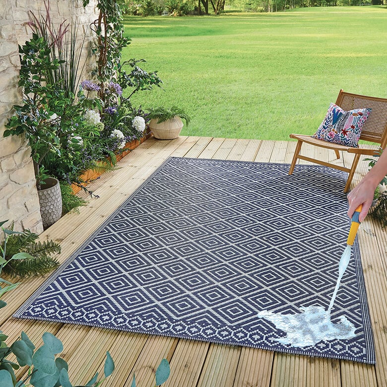 ラグ・カーペット Landscape Products \"AFG Rug NAVY\" Landscape Products | AFG Rug Navy（とっておきし福袋