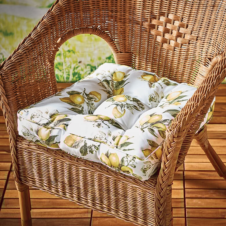 Lemon Print Booster Cushion