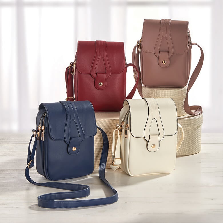 Navy Compact Shoulder Bag | Coopers Of Stortford