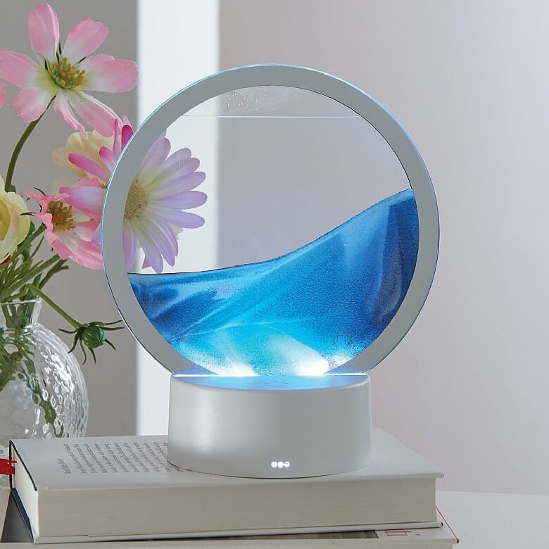 Sand art table lamp coopers of stortford