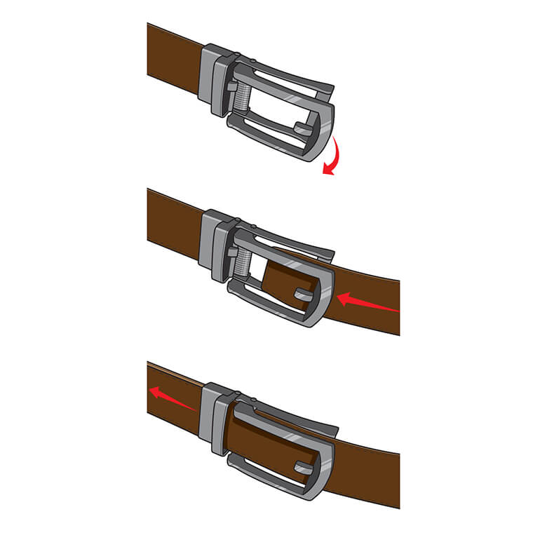 Pack of Gent's Adjustable Click Belts Coopers Of Stortford