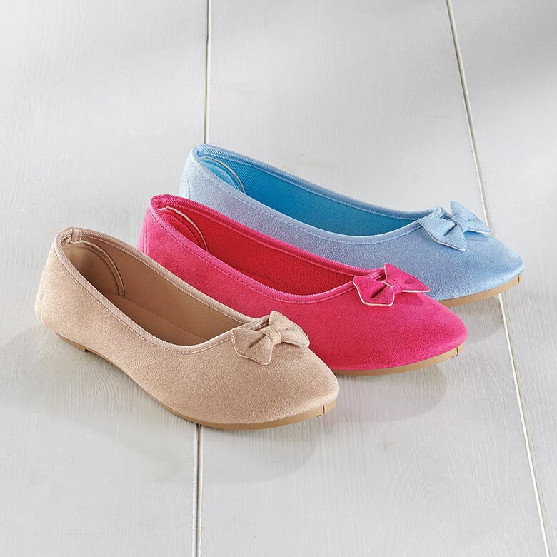 Beige Ballerina Slippers Coopers Of Stortford