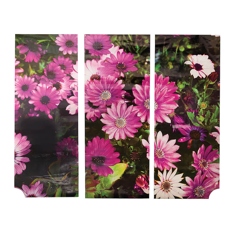 Cartoon Flower Wheelie Bin Dustbin Custom Number House Number
