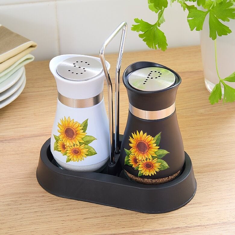 Set of 2 Sunflower Salt & Pepper Shakers - Any 3 For 2