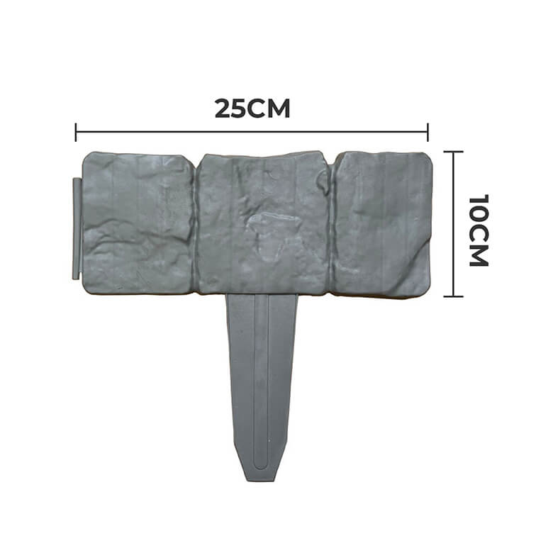 Cobbled Stone Effect Lawn Edging Protects Plants - Stone Effect Garden Border Edging Cobbled Stone Effect Lawn Edging Protects Plants - Stone Effect Garden Border Edging
