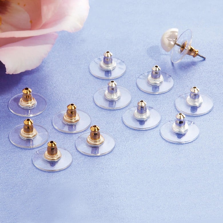 Hypoallergenic support earring backs deals
