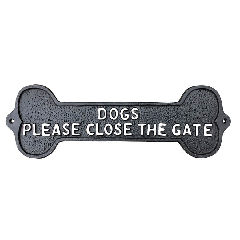 Indigos UG Aufkleber 'Please Close The Gate' – 200x150mm, Wetterfest, Selbstklebend, Für Hundebesitzer