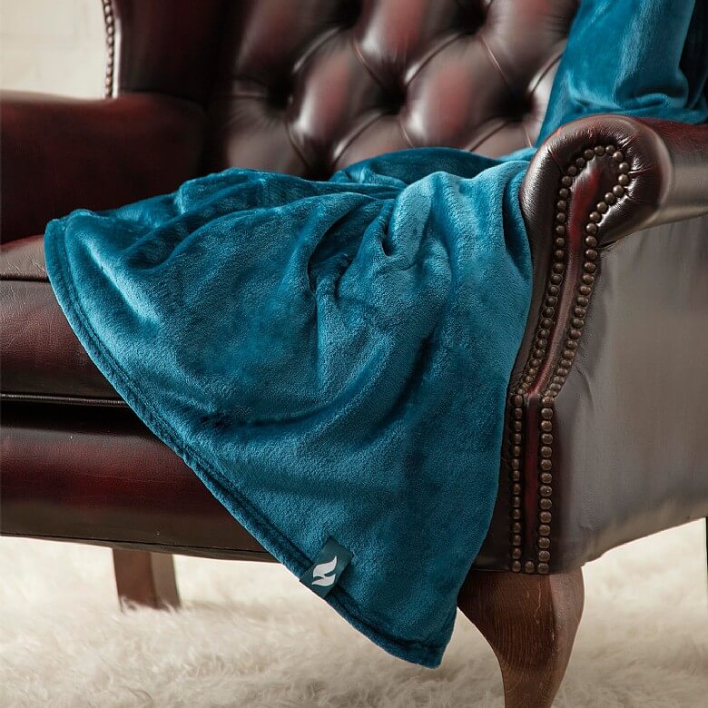 Teal shop velvet throw
