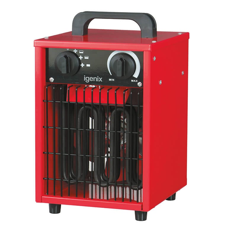 Igenix 2KW Industrial Fan Heater Red Coopers Of Stortford