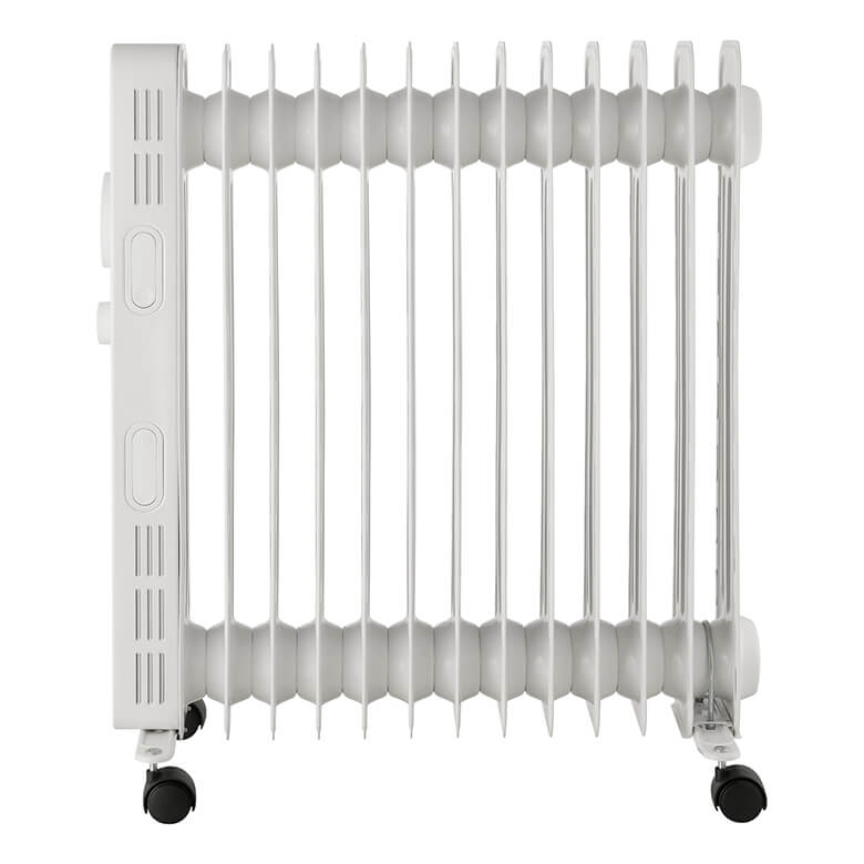 Igenix 2.5KW Oil Filled Portable Radiator - White | Coopers Of Stortford