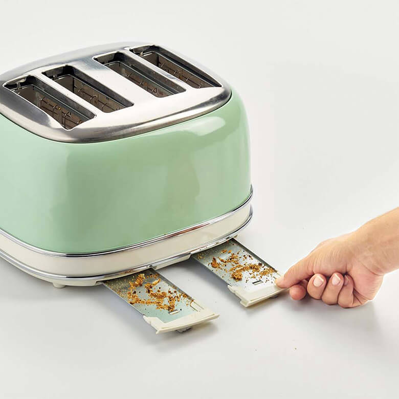 Ariete Vintage 4 Slice Toaster Green Coopers Of Stortford