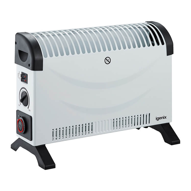 Igenix 2KW Convector Heater With 24H Timer - White | Coopers Of Stortford
