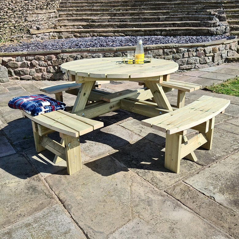 Westwood Round Picnic Table Coopers Of Stortford