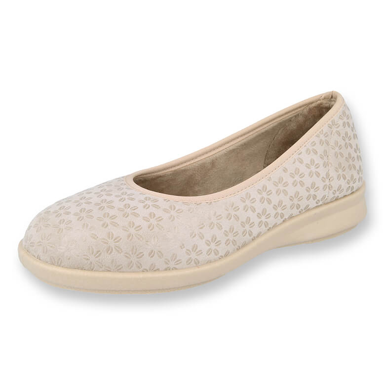 Virginia Women s Wide Fit House Shoes Beige