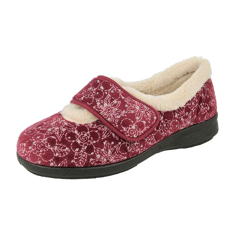 Ladies slippers on sale wide width