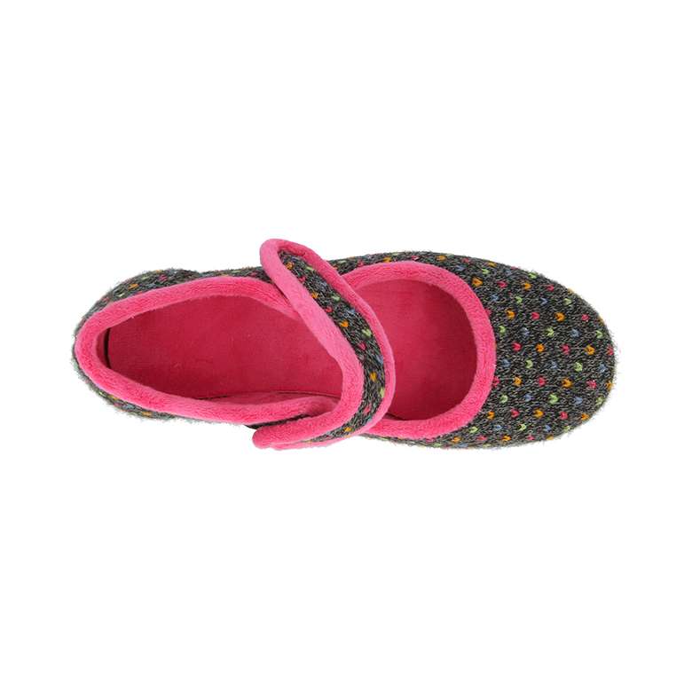 Pitsford Women s Wide Fit House Shoes Black Coopers Of Stortford