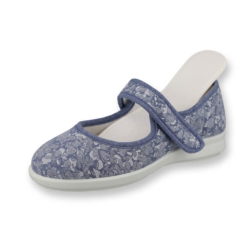 Pelican Women s Wide Fit Canvas Shoes Blue Coopers Of Stortford