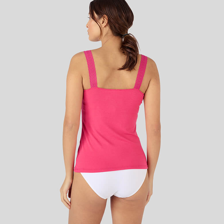 Pink Thermal Cami Vest Top