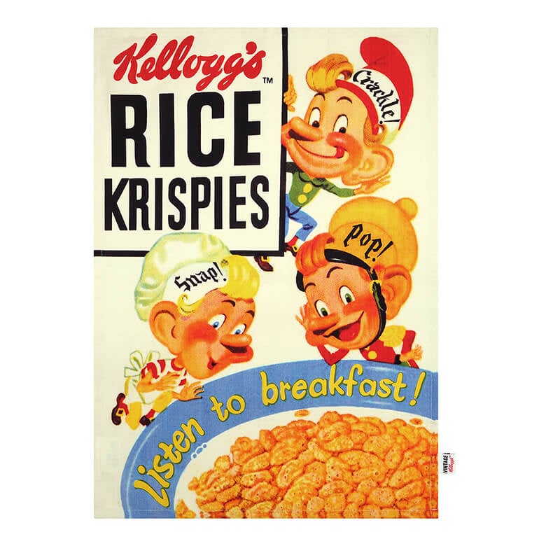 Vintage Kellogg's Cornflakes Tea Towel Coopers Of Stortford