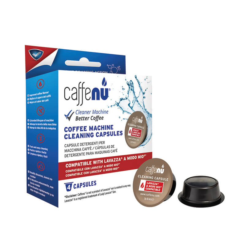 Caffe Nu Cleaning Capsules - Compatible With Lavazza, A Modo Mio - 4  Capsules