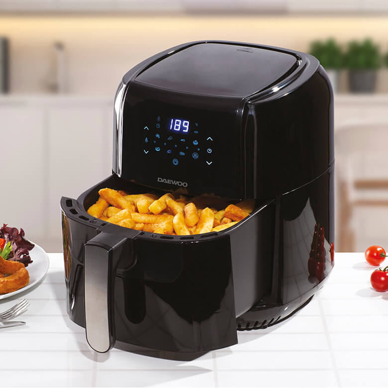 Digital oil less fryer top