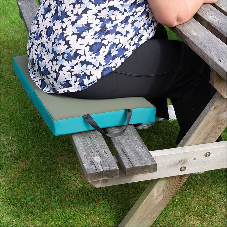 Memory Foam Folding Kneeler Cushion Turquoise Coopers Of Stortford
