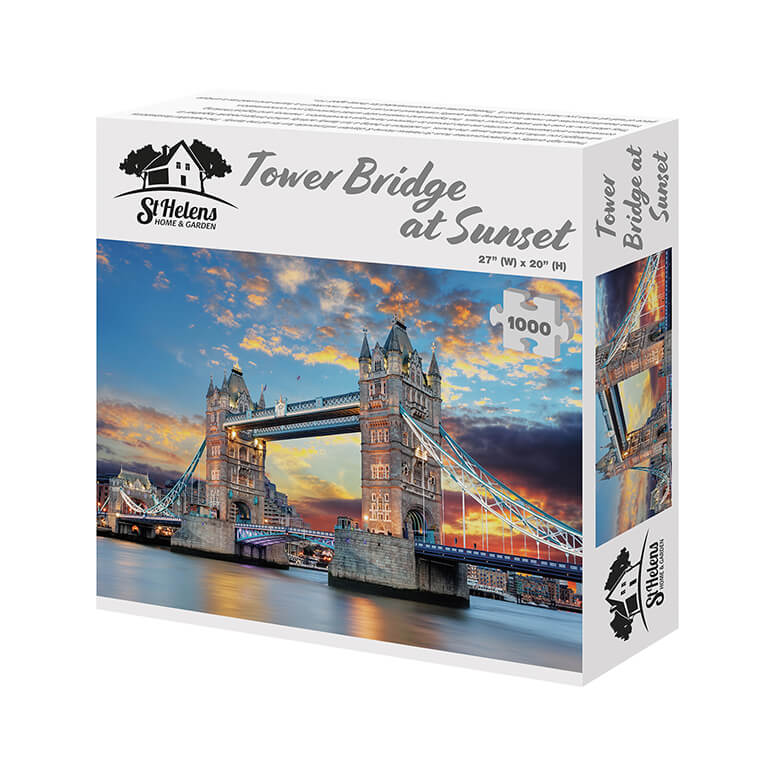 1000 Piece Jigsaw Puzzle - Tower Bridge at Sunset | Coopers Of