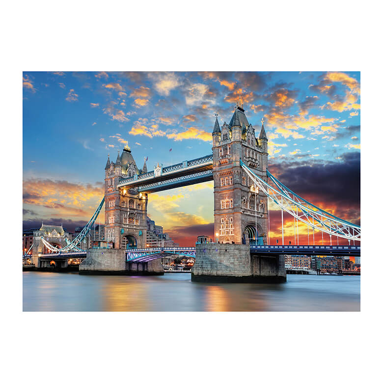 1000 Piece Jigsaw Puzzle - Tower Bridge at Sunset | Coopers Of