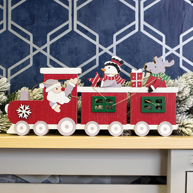 Battery christmas train shop