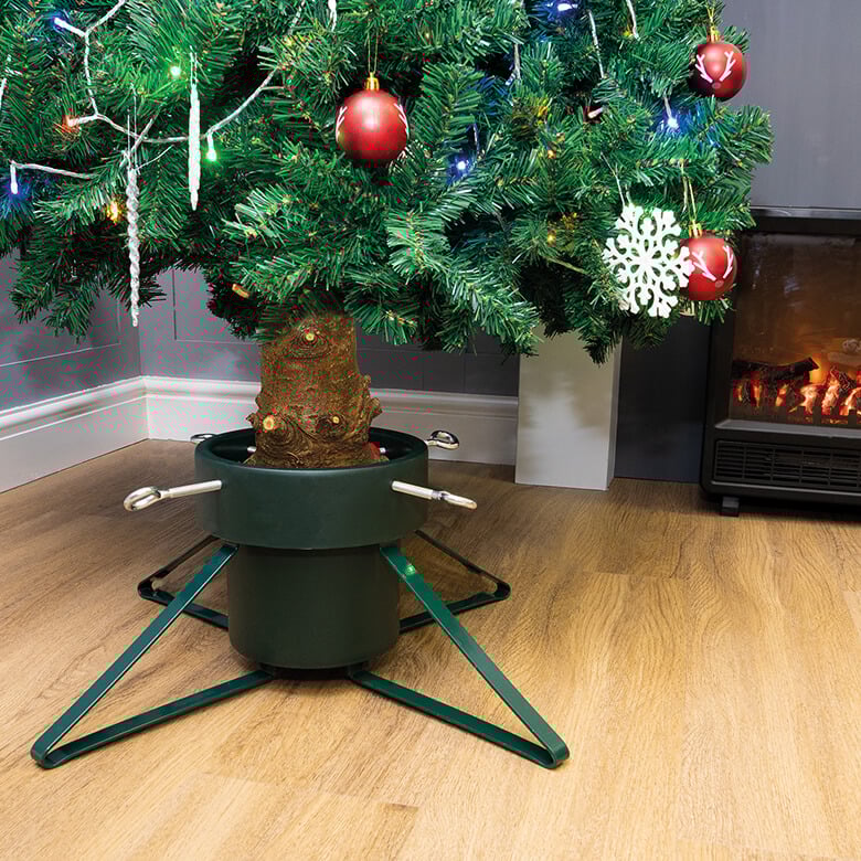 Live christmas tree stand discount