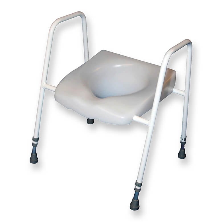 President Raised Toilet Seat and Frame With Adjustable Height Coopers