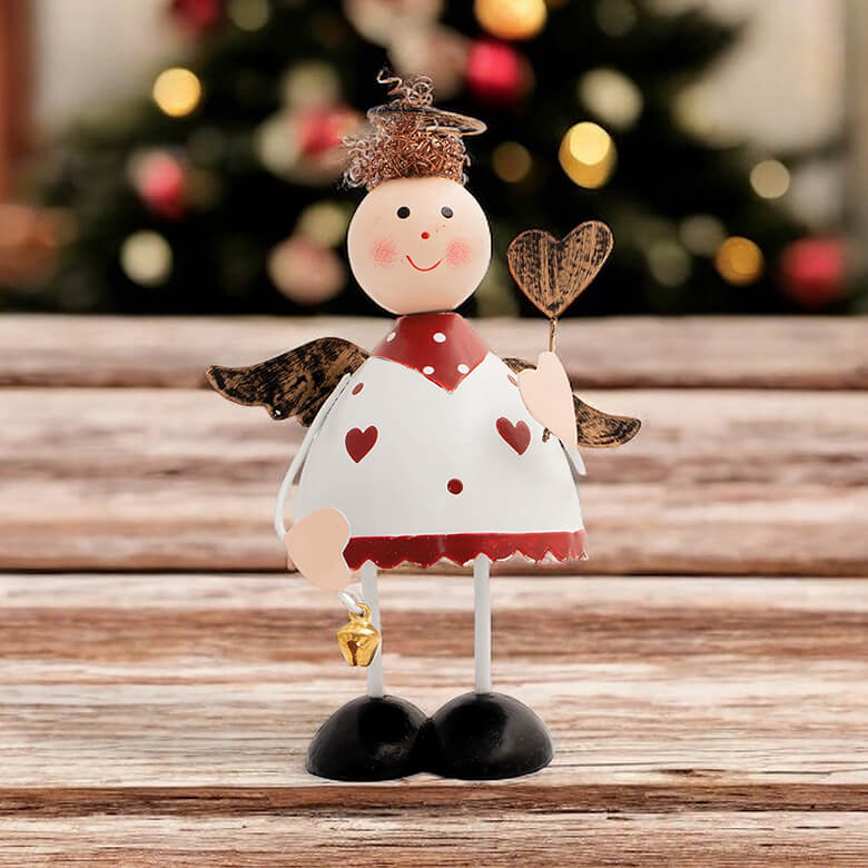 Metal Angel Ornament 145mm White