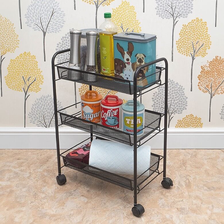 Three Tier Storage Trolley Coopers Of Stortford