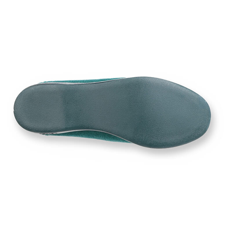 GBS Audrey Women’s Slippers – Blueberry Velour Indoor Shoes With Floral Lining & Non-Slip Sole (US Size 8)