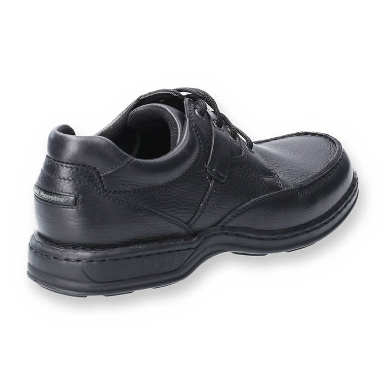 Hush puppies black sales shoes