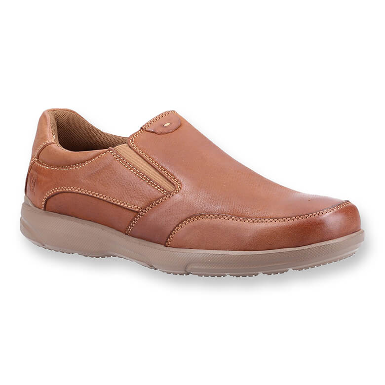 Hush Puppies Mens Aaron Memory Foam Slip On - Brown  display picture 1