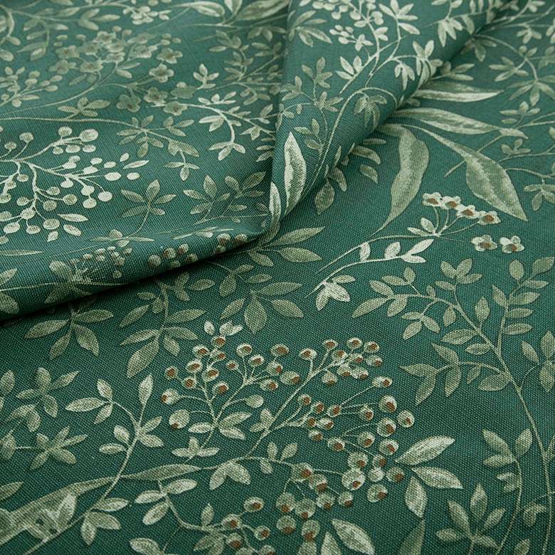 Green patterned curtains deals