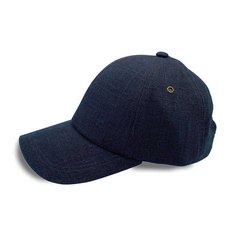 Bristol Linen Baseball Cap Navy